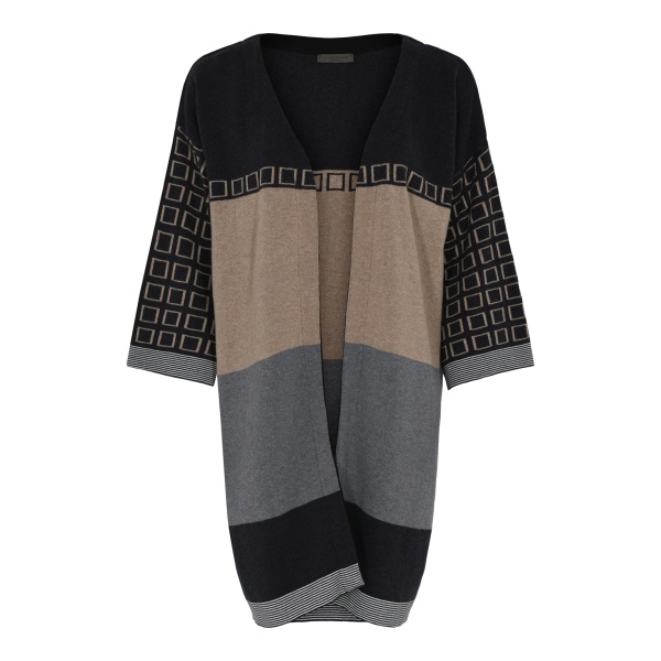 Cardigan Jacquard Multi Strip