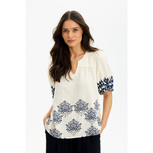 In-front Bluse Lotus